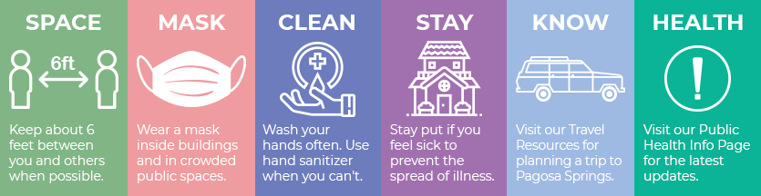 Practice health and safety measures for the good of our community