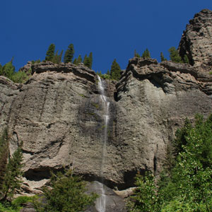 A photo of Fourmile Falls north of Pagosa Springs