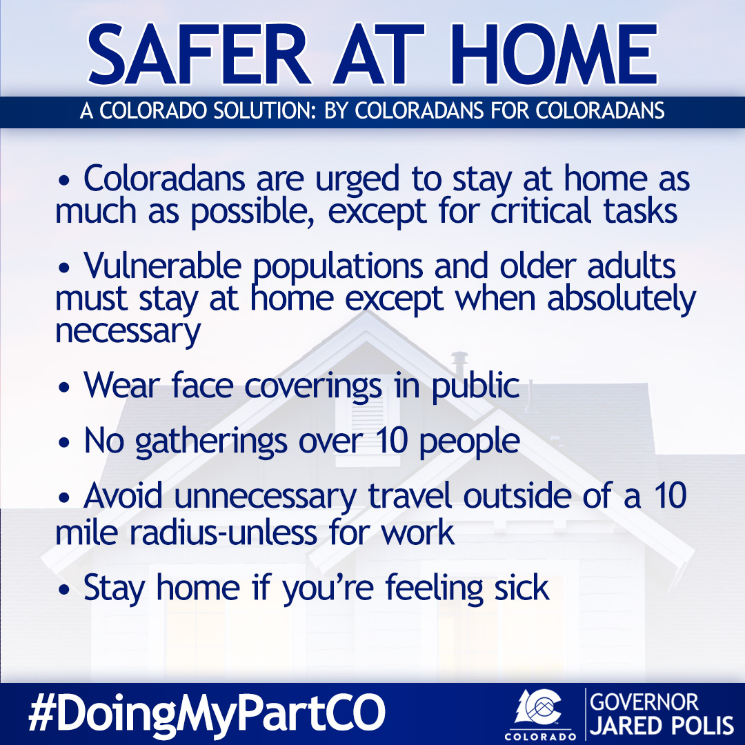 Colorado COVID-19 Safer At Home Guidelines